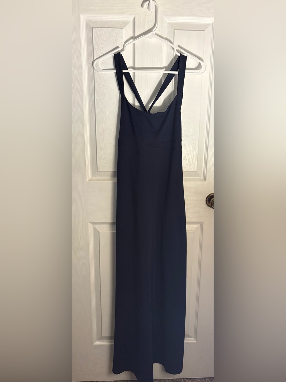 Eddie Bauer Navy Cross-Back Maxi Dress